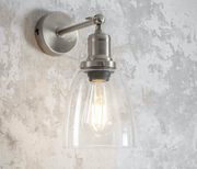 Hoxton Dome Wall Light (Satin Nickel or Antique Bronze)